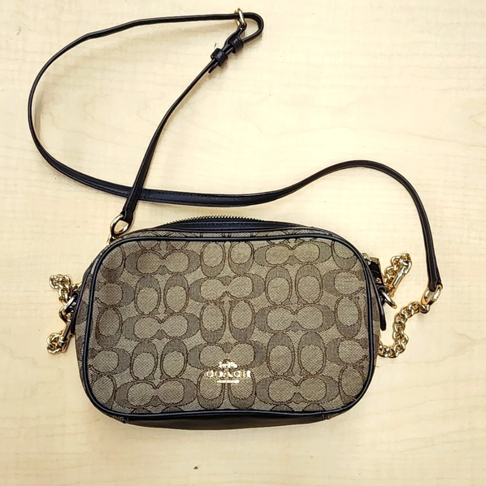 Coach signature crossbody bag
